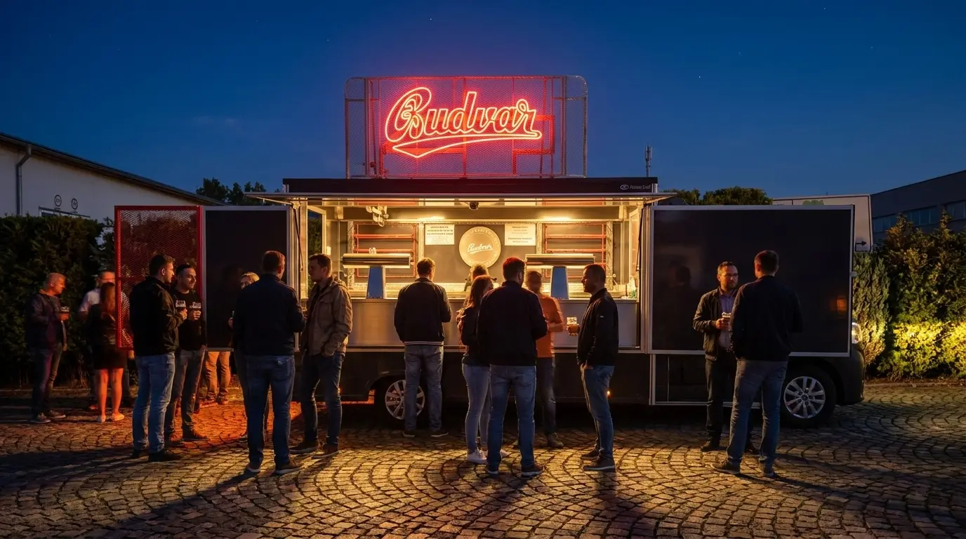 Neon am Foodtruck Budvar – Projekt von Neonworld
