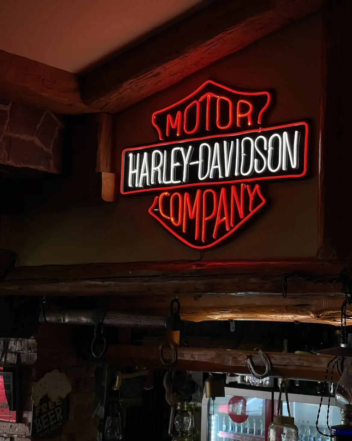 Neon-Logo Motor Harley-Davidson Company – Projekt von Neonworld