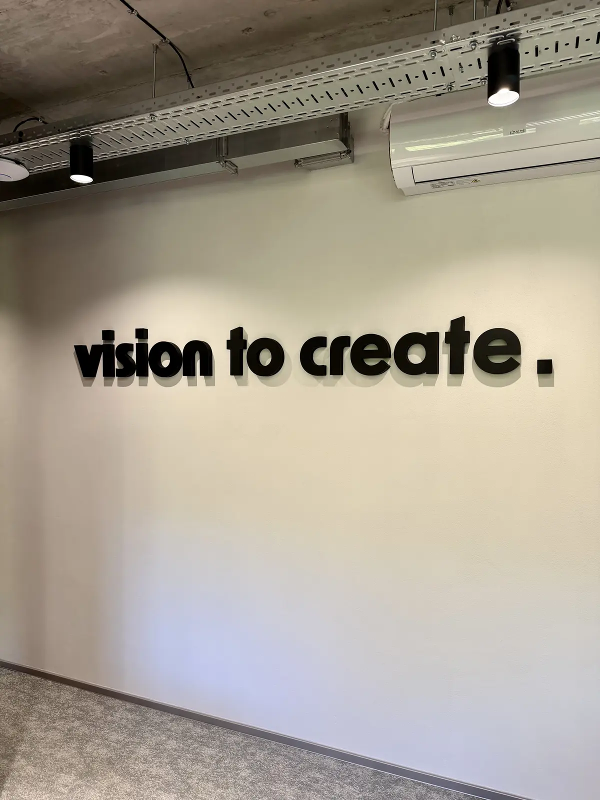3D-Buchstaben vision to create – Projekt von Neonworld